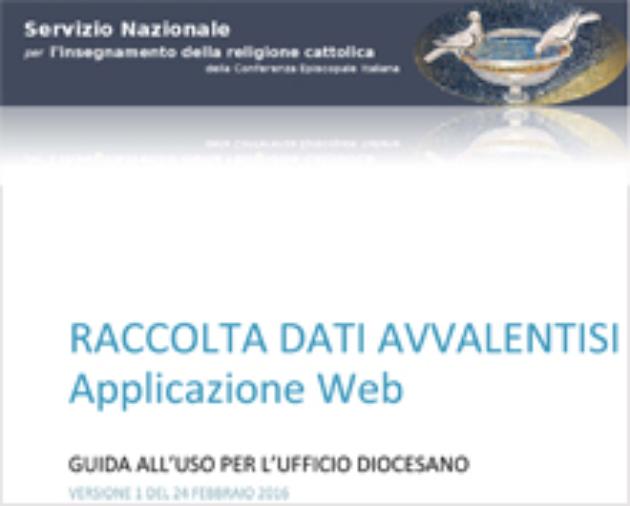 Rilevazione dei dati sugli avvalentisi 2016-17